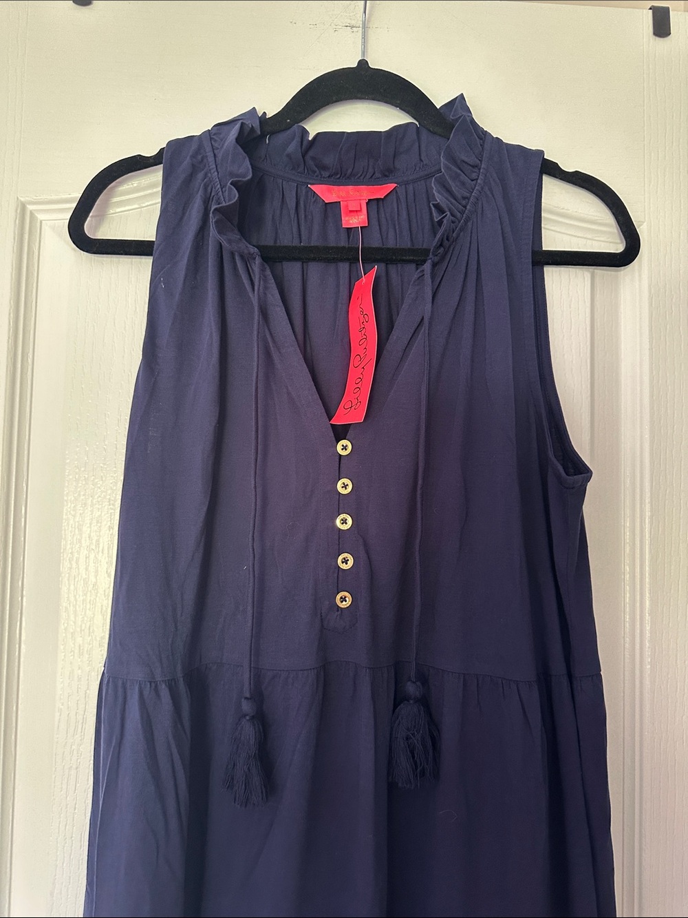 Lilly Pulitzer Navy Sleeveless Tiered Maxi Dress - Picture 2 of 2